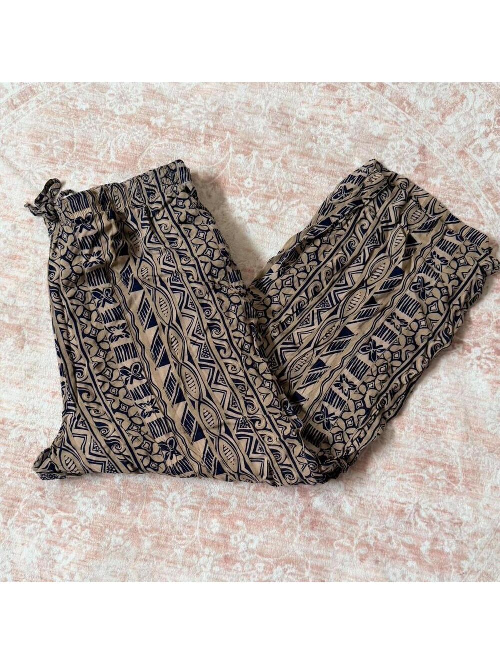 Vintage Y2K Saguaro Boho Tribal Print Pants